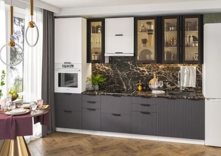 кухня Норд Line 290 софт пломбир/маренго 