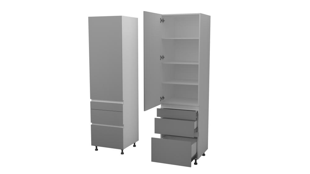 Фото - пенал Аттика Гола 60 1-дв 3-ящ АПС63  Фото - пенал Аттика Гола 60 1-дв 3-ящ АПС63