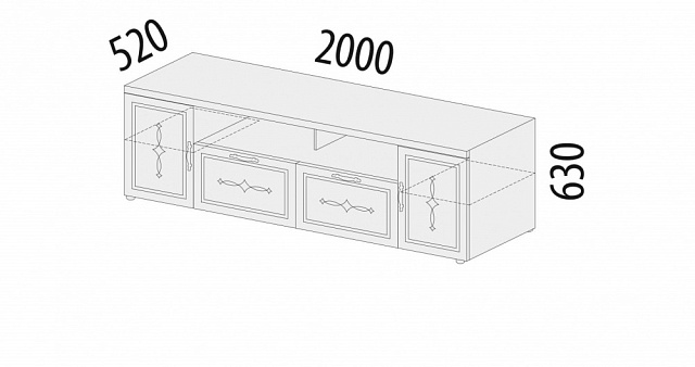 Фото - тумба ТВ Венеция 200 