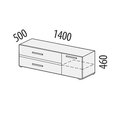 Фото - тумба ТВ Фреска 140 