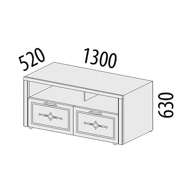 Фото - тумба ТВ Венеция 130 