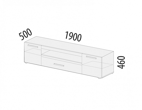 Фото - тумба ТВ Фреска 190 