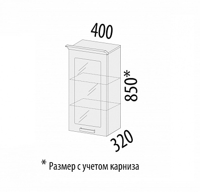 Фото - шкаф-витрина Тиффани 40 