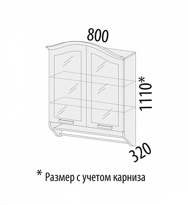 Фото - шкаф-витрина Тиффани 80/111 