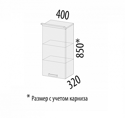 Фото - шкаф правый Тиффани 40 