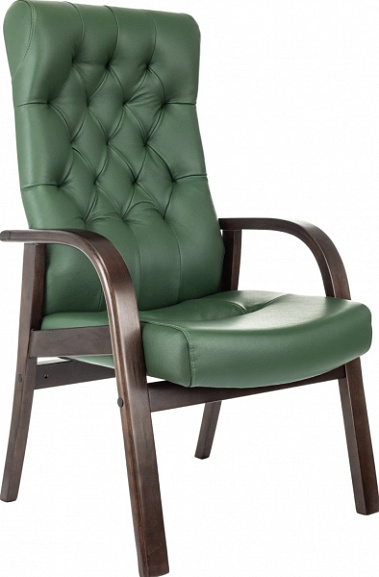 Фото - кресло д/посетителя Бюрократ T-9928Walnut-CF  Фото - кресло д/посетителя Бюрократ T-9928Walnut-CF