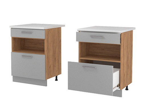 Фото - стол Монс 60 2ящ с нишей   Фото - стол Монс 60 2ящ с нишей