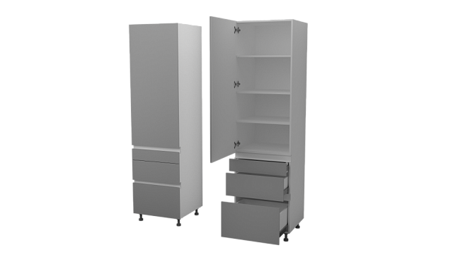 Фото - пенал Аттика Гола 60 1-дв 3-ящ АПС63  Фото - пенал Аттика Гола 60 1-дв 3-ящ АПС63