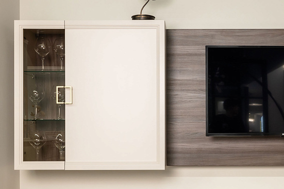 Фото - шкаф-витрина Дольче настенный 