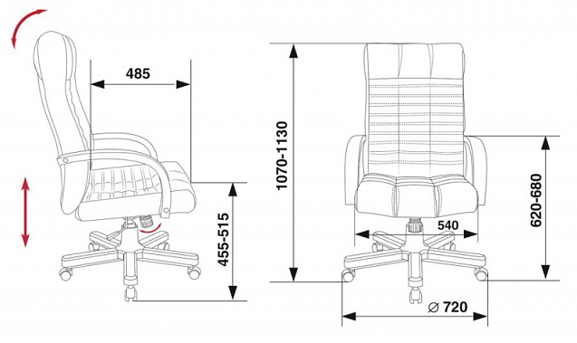 Фото - кресло руководителя Бюрократ KB-10 Walnut 