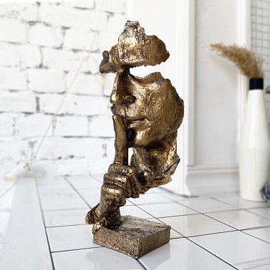 Фото - статуэтка Молчание рука-лицо бронза 