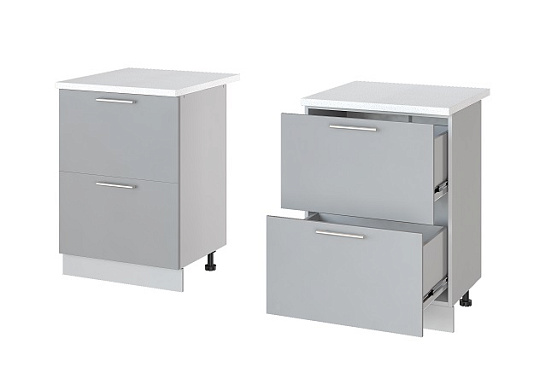 Фото - стол Монс 60 2-ящ 