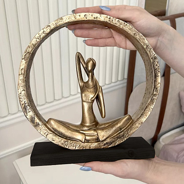 Фото - статуэтка Поза йоги №2 бронза 