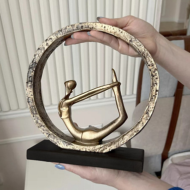 Фото - статуэтка Поза йоги №4 бронза 