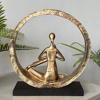 Фото - статуэтка Поза йоги №5 бронза 