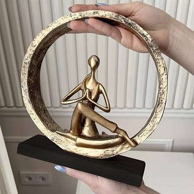 Фото - статуэтка Поза йоги №5 бронза 