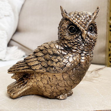 Фото - статуэтка Совенок бронза 