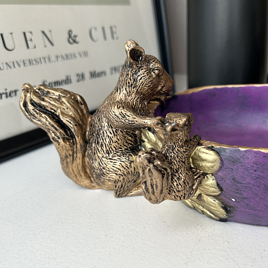 Фото - подставка декоративная д/мелочей Белки оригинальный 