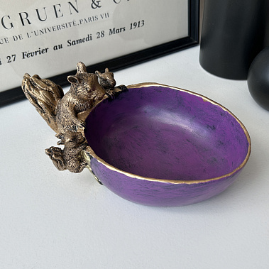 Фото - подставка декоративная д/мелочей Белки оригинальный 