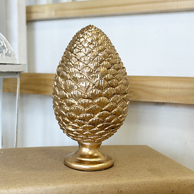 Фото - статуэтка Шишка золото 