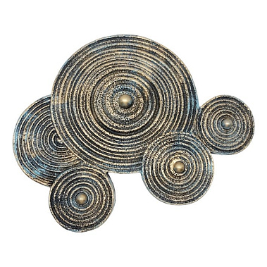 Фото - панно Круг Lush circle XL бирюза 