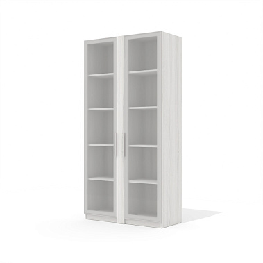 Фото - стеллаж Time.S высокий со стеклянными дверями 