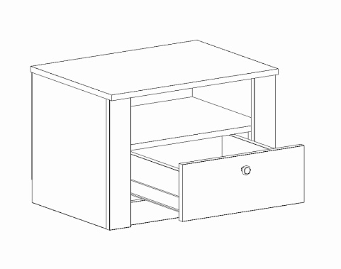 Фото - тумба прикроватная Даллас 