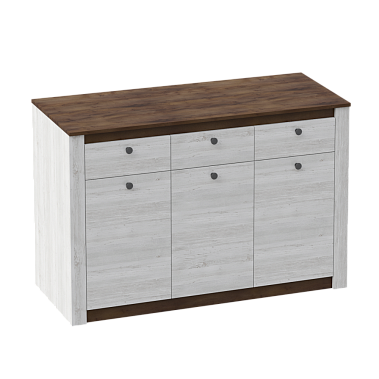 Фото - тумба Даллас 3-дв 3-ящ 