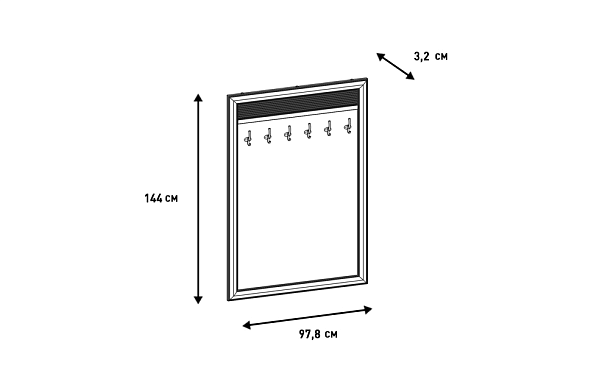 Фото - вешалка Изотта 