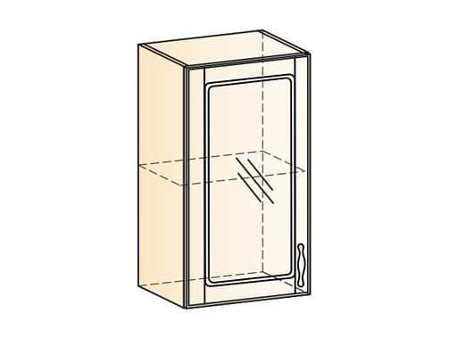 Фото - шкаф-витрина Сильва 40  h720 рам 