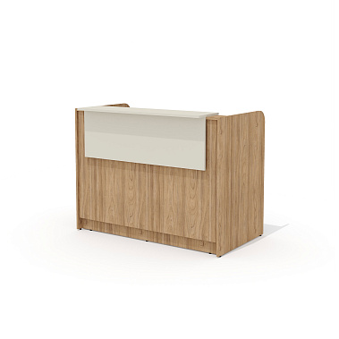 Фото - стойка администратора Рио Ресепшен 140 вяз швейцарский/беж 