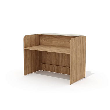 Фото - стойка администратора Рио Ресепшен 140 вяз швейцарский/беж 