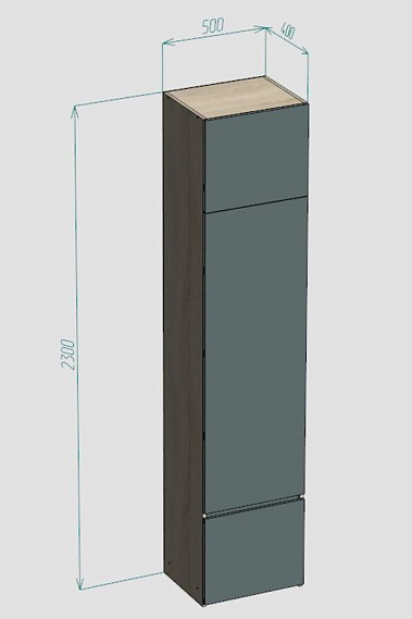Фото - шкаф-пенал 1-дв Беттани 