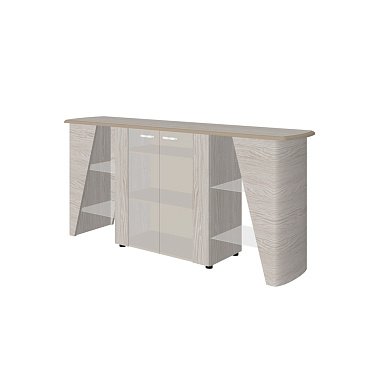 Фото - греденция Ньютон/NewTone 34 со стеклянными фасадами  