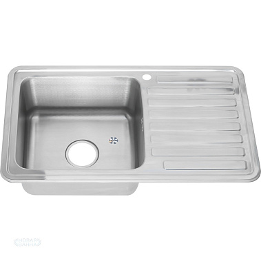 Фото - мойка врезная прямоугольная 80 