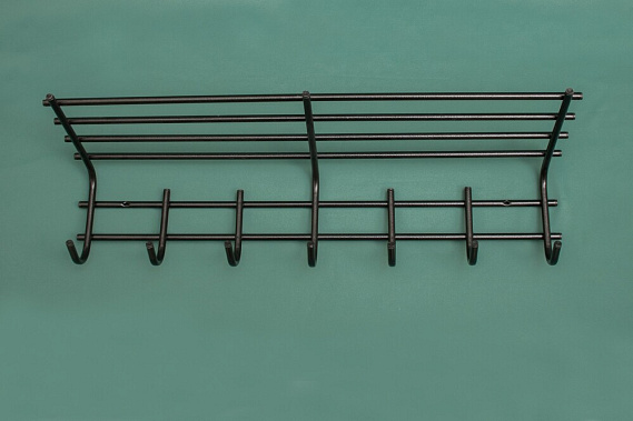 Фото - вешалка д/одежды 7 крючков с полкой 