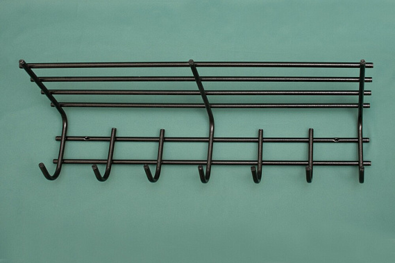 Фото - вешалка д/одежды 7 крючков с полкой 