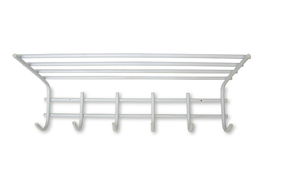 Фото - вешалка д/одежды 6 крючков с полкой 