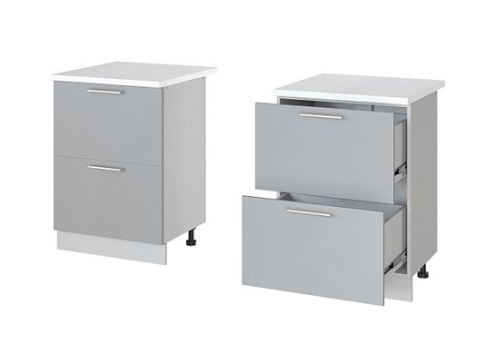 Фото - стол Монс 60 2-ящ 