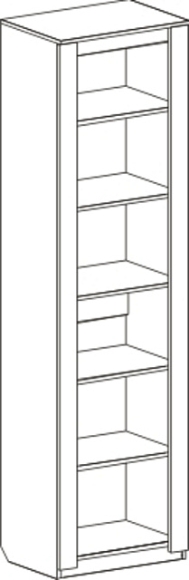 Фото - шкаф 1-дв Элана для гостиной 