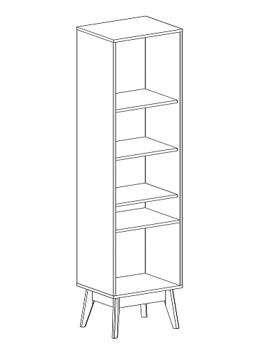 Фото - шкаф-витрина Калгари 