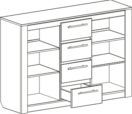 Фото - комод Элана с баром 