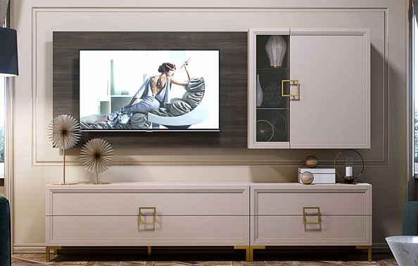 Фото - шкаф-витрина Дольче настенный 