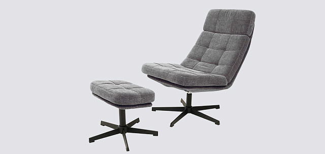 Фото - кресло Леон с банкеткой 