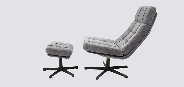 Фото - кресло Леон с банкеткой 