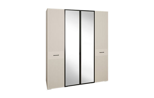 Фото - шкаф 4-дв Хилтон  с зеркалом 