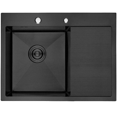 Фото - мойка врезная прямоугольная Gerhans 58*48 левая 