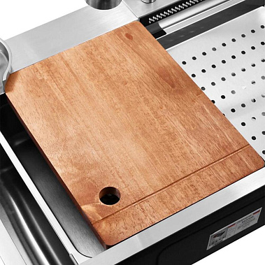 Фото - мойка врезная прямоугольная Gerhans 75*45 со смесителем и аксессуарами 