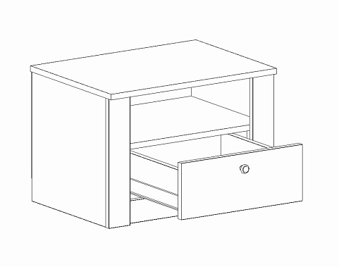 Фото - тумба прикроватная Даллас 