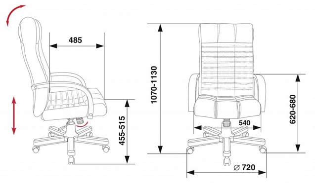Фото - кресло руководителя Бюрократ KB-10 Walnut 